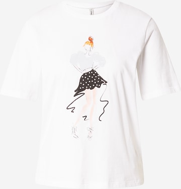 ONLY - Camiseta en blanco: frente