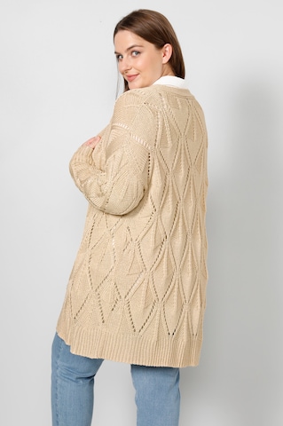 Cardigan oversize Sara Lindholm en beige