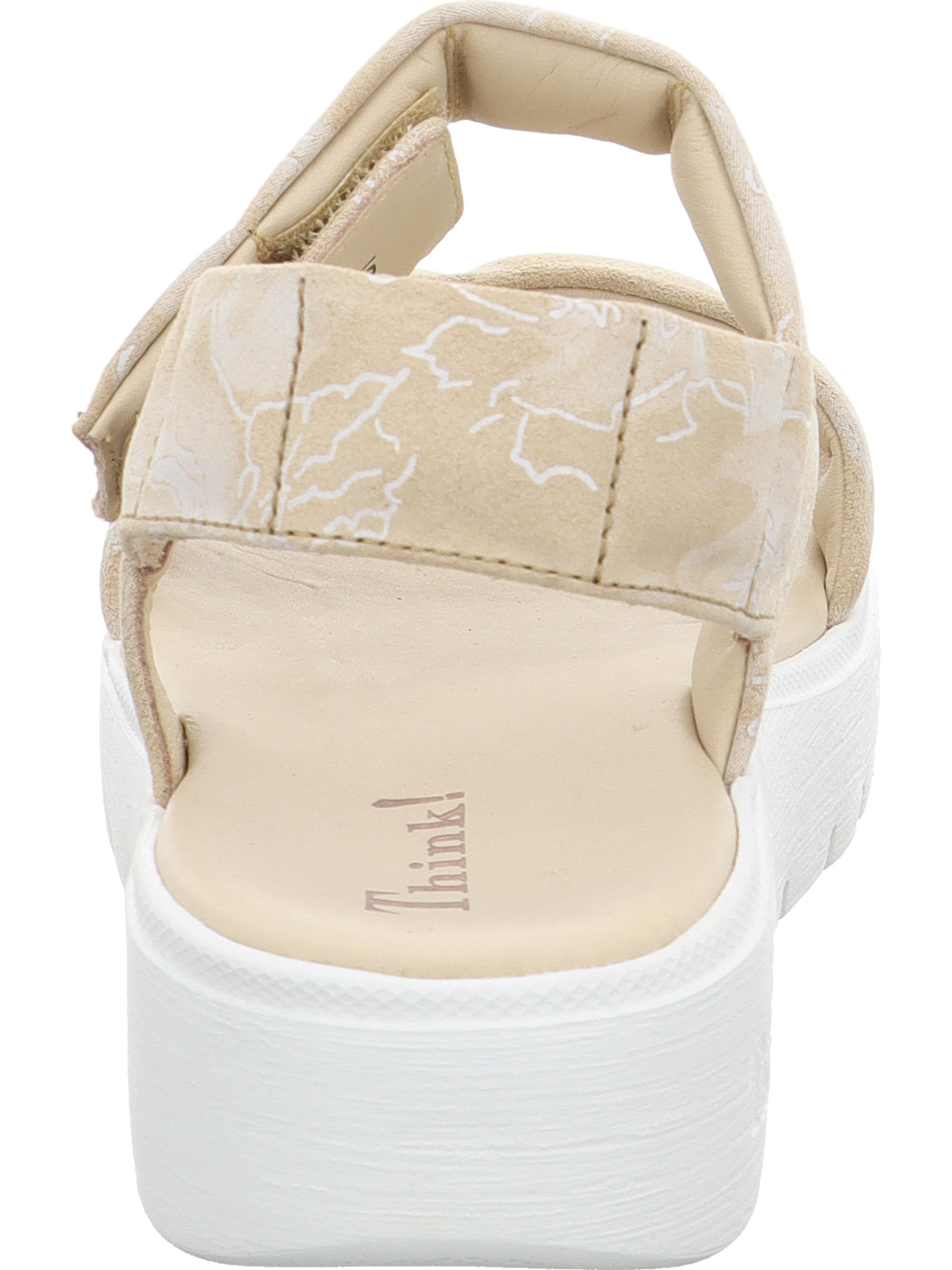 THINK! Strap Sandals 'Sing Light' in Brown