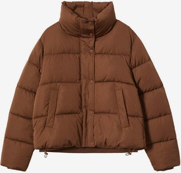 MANGO Winter Jacket 'Anita' in Brown: front