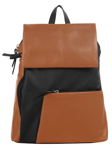 Cluty Backpack in Brown: front