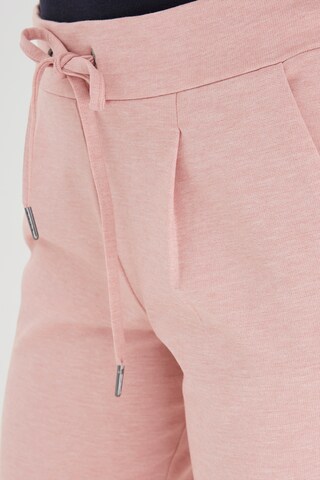 b.young Slim fit Pleat-front trousers in Pink