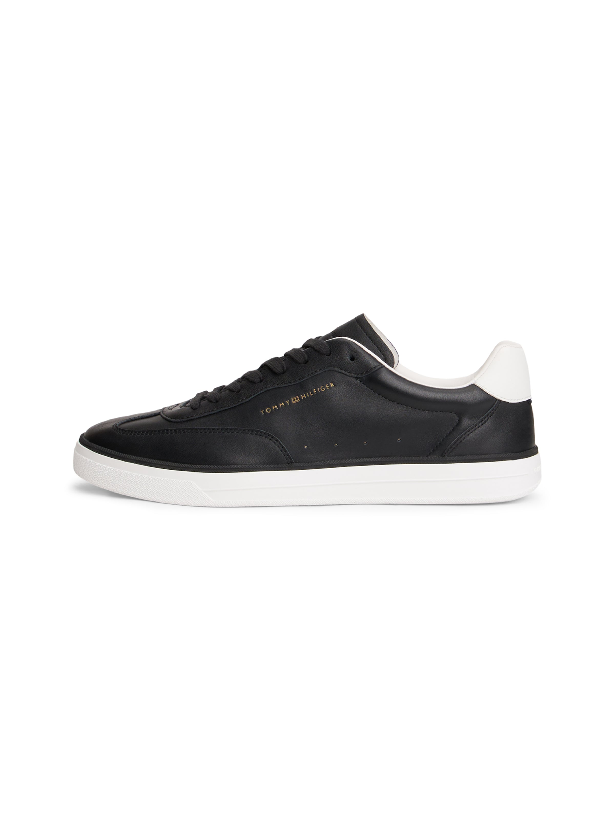 Sneaker low de la TOMMY HILFIGER pe negru: față