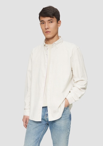 s.Oliver Regular fit Button Up Shirt in Brown: front