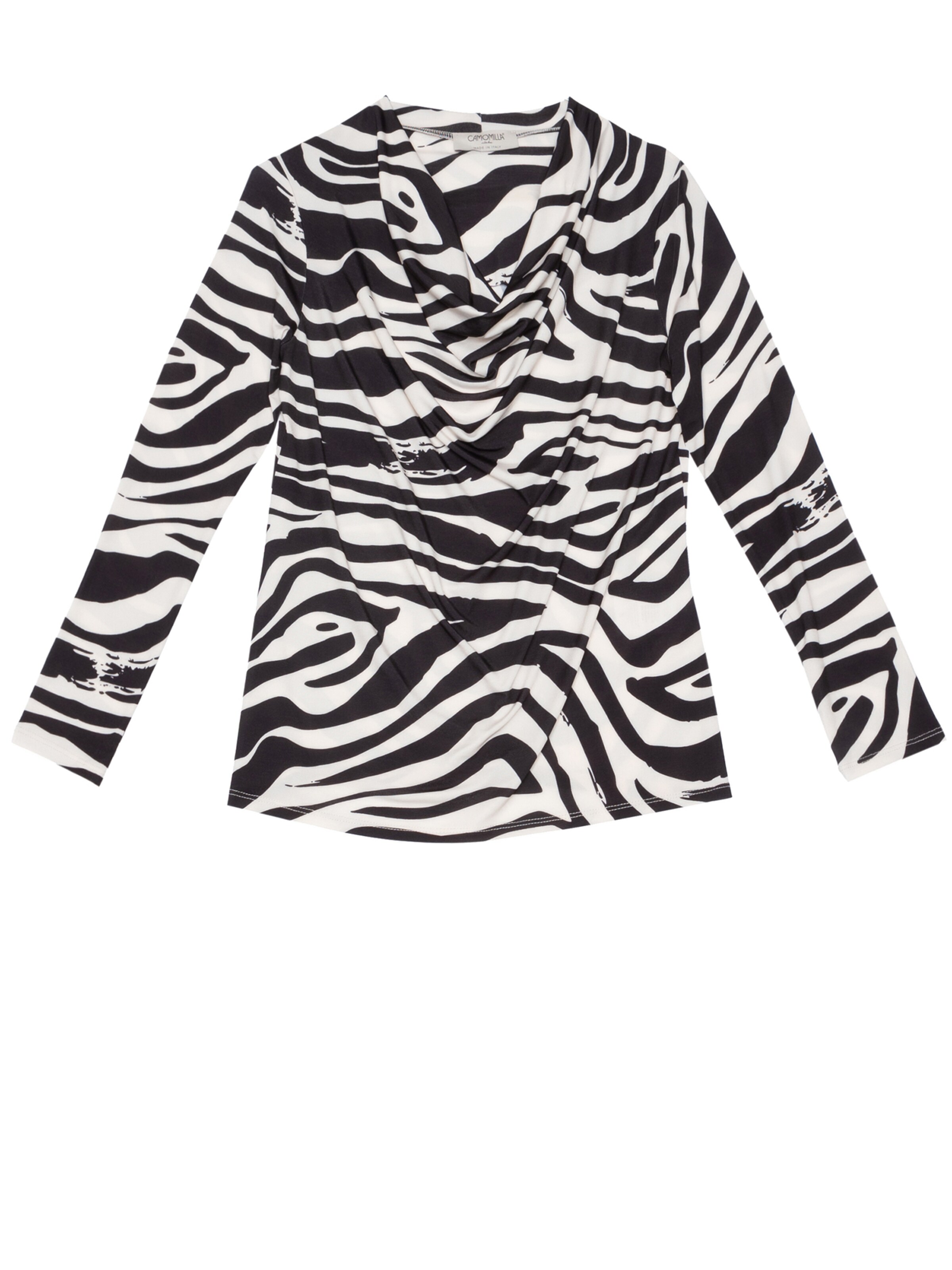 Maglietta di Camomilla Italia in nero: frontale