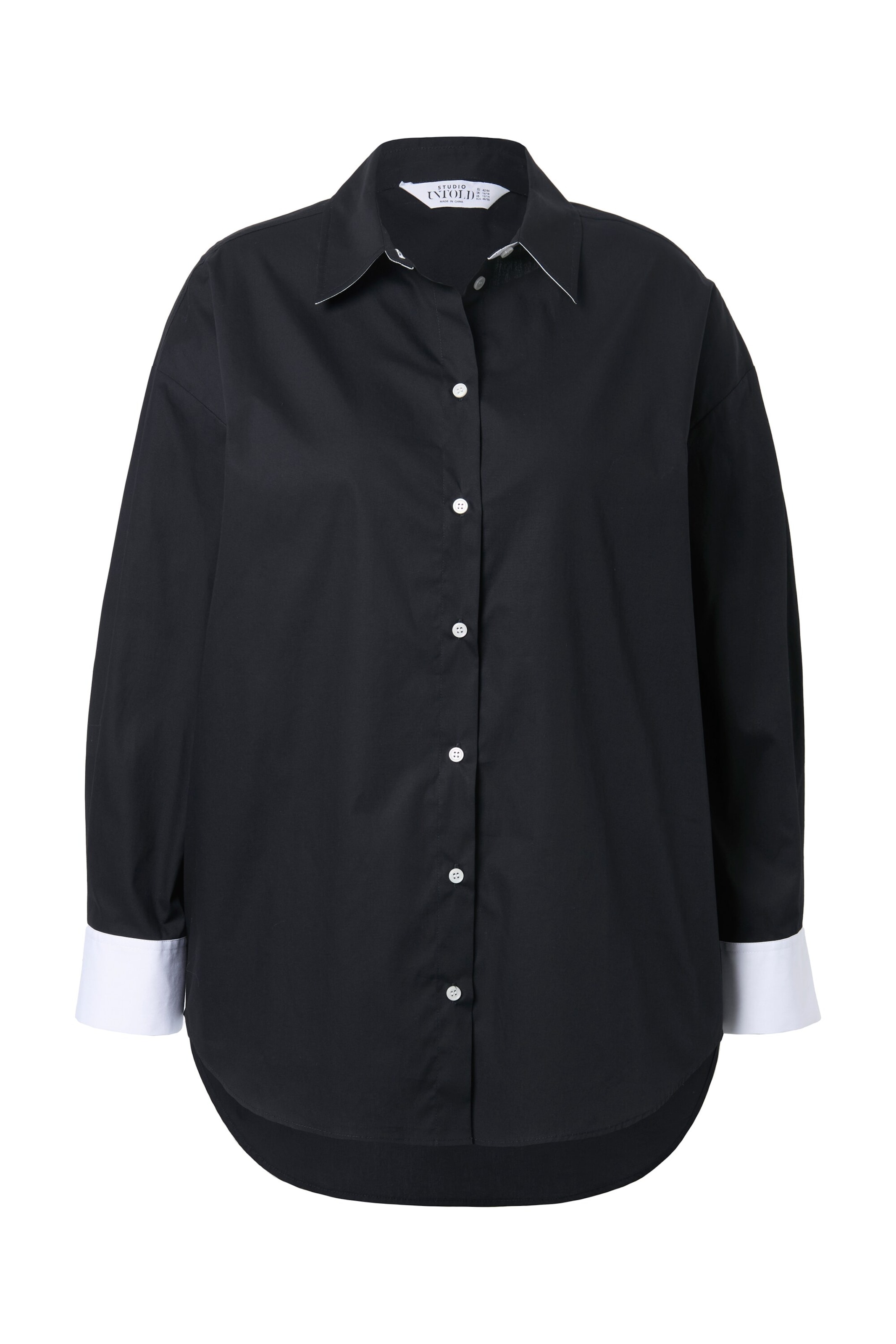 Studio Untold Blouse in de kleur Zwart / Wit, Productweergave