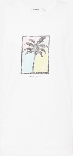 WEEKDAY Shirt in Light blue / Yellow / Black / Off white, Item view