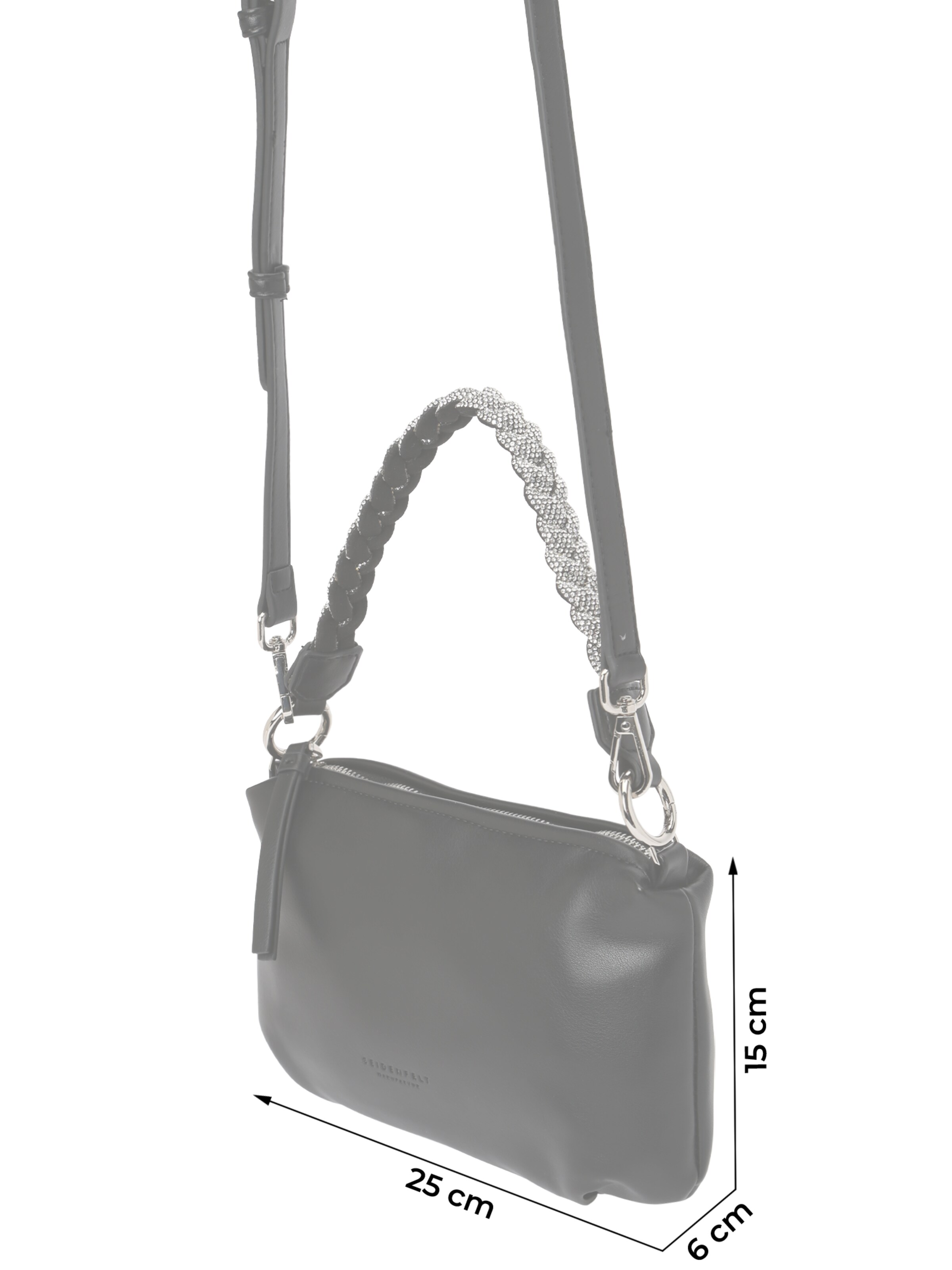 Seidenfelt Handbag 'Aminne' in Black