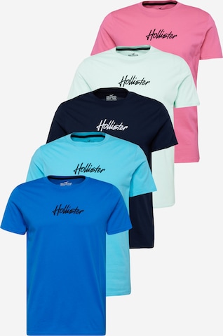 HOLLISTER Тениска в синьо: отпред