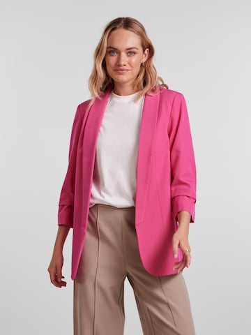 Blazer 'PCBOSELLA' PIECES en rose : devant