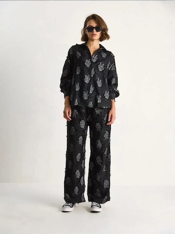 Bianco Lucci Hausanzug 'Zweiteiliges Set'‌‌‌‌‌‌‌‌ in Schwarz