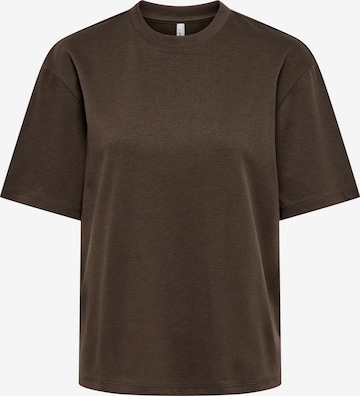ONLY T-Shirt 'ONLSUPERIOR' in Braun: Vorderseite