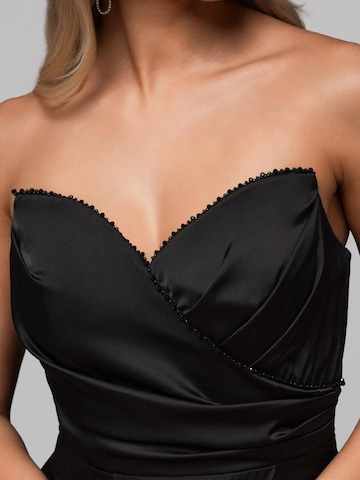 Ombre Abendkleid in Schwarz: Vorderseite
