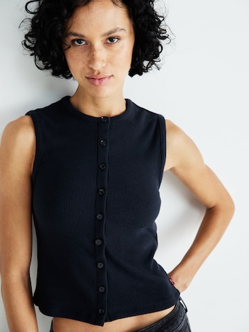 LEVI'S ® Kootud vest 'RORY', värv must