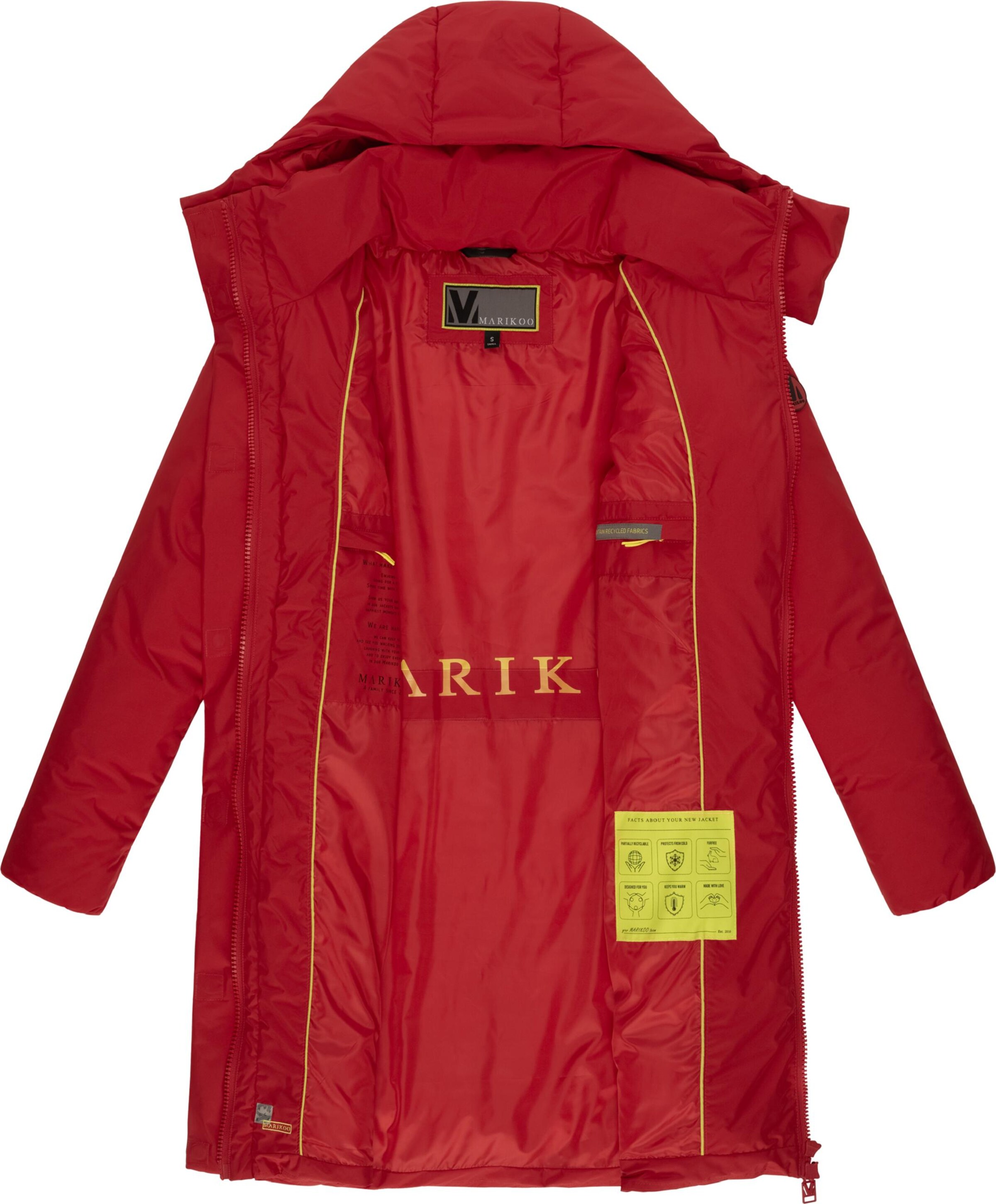 MARIKOO Χειμερινό παλτό 'Nanami 16' σε κόκκινο