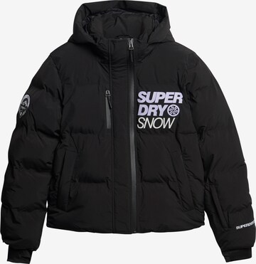 Veste de sport Superdry en bleu : devant