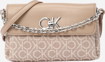 Calvin Klein Håndtaske i beige: forside
