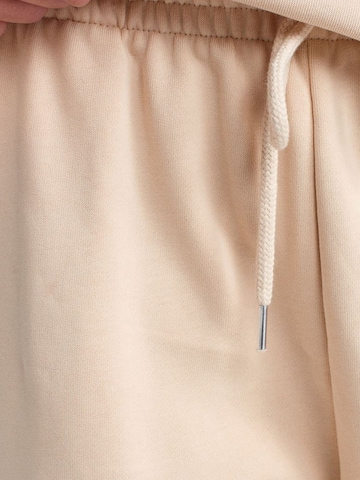 Dilvin Wide leg Sportbroek in Beige