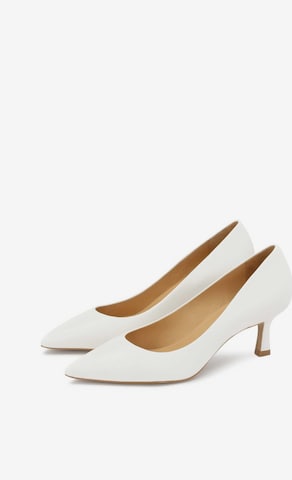 Escarpins Kazar en blanc : devant