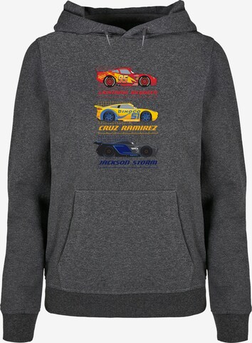 ABSOLUTE CULT Sweatshirt 'Cars -Racer Profile' in Grijs: voorkant