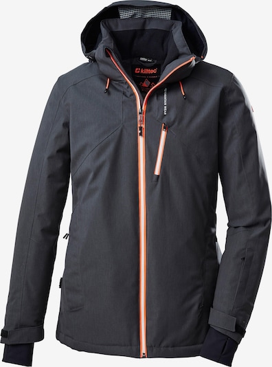 KILLTEC Outdoorjacke in anthrazit / lachs, Produktansicht