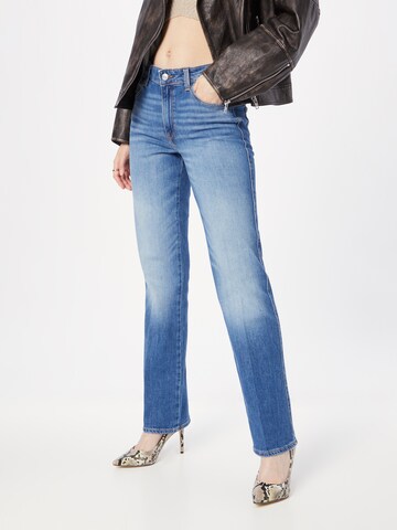 Regular Jeans de la GUESS pe albastru: față