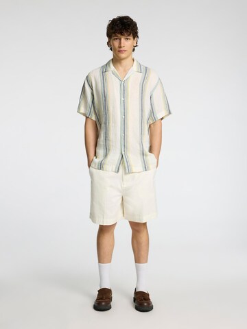 Loosefit Pantalon chino SELECTED HOMME en blanc
