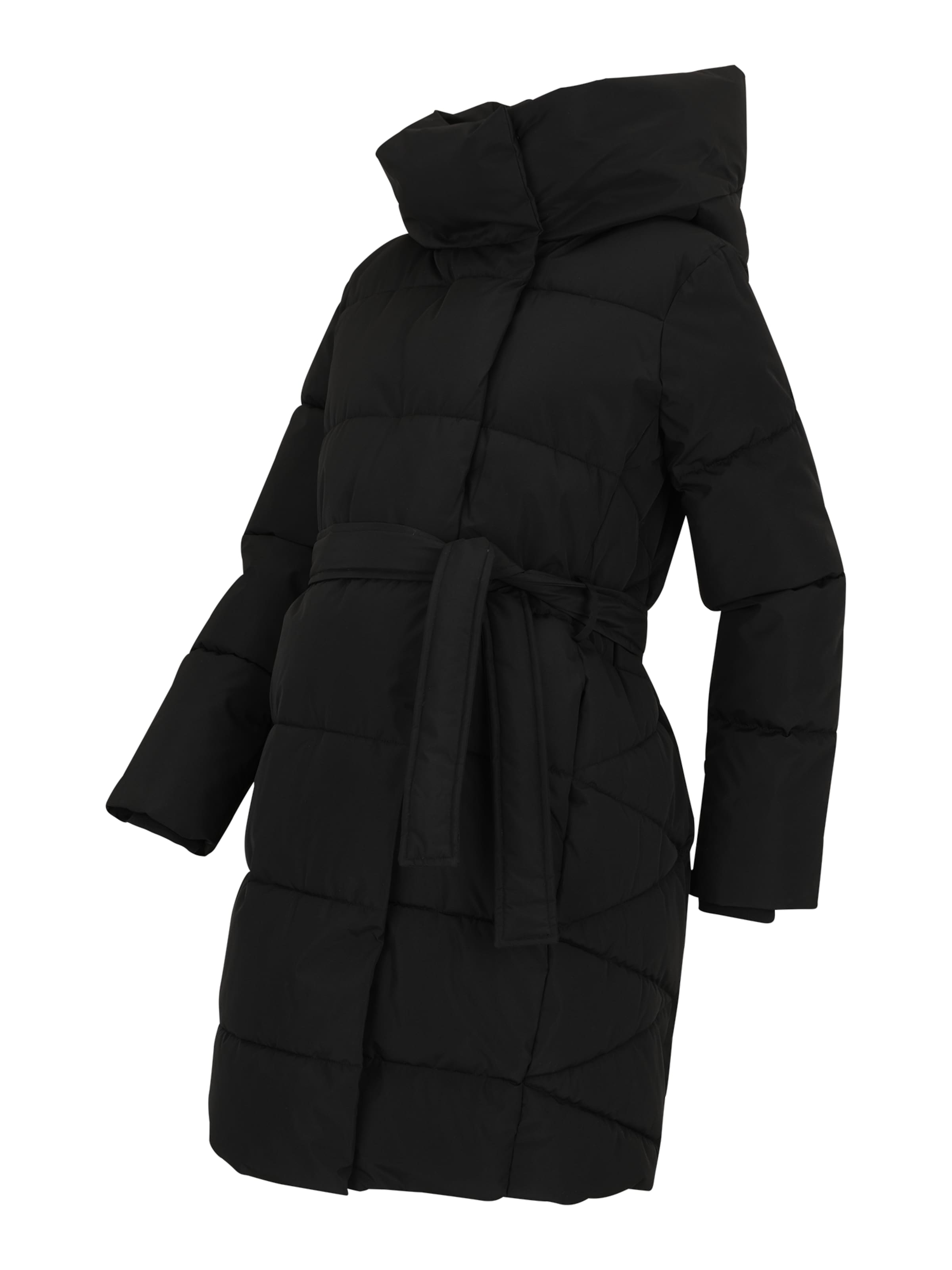 Vero Moda Maternity Χειμερινό παλτό σε μαύρο: μπροστά