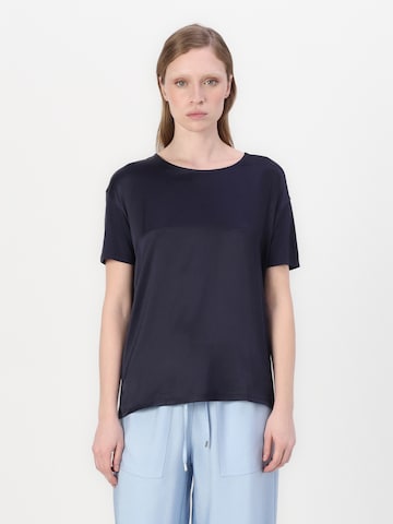 Tricou 'Esandy' de la BOSS Black pe albastru: față