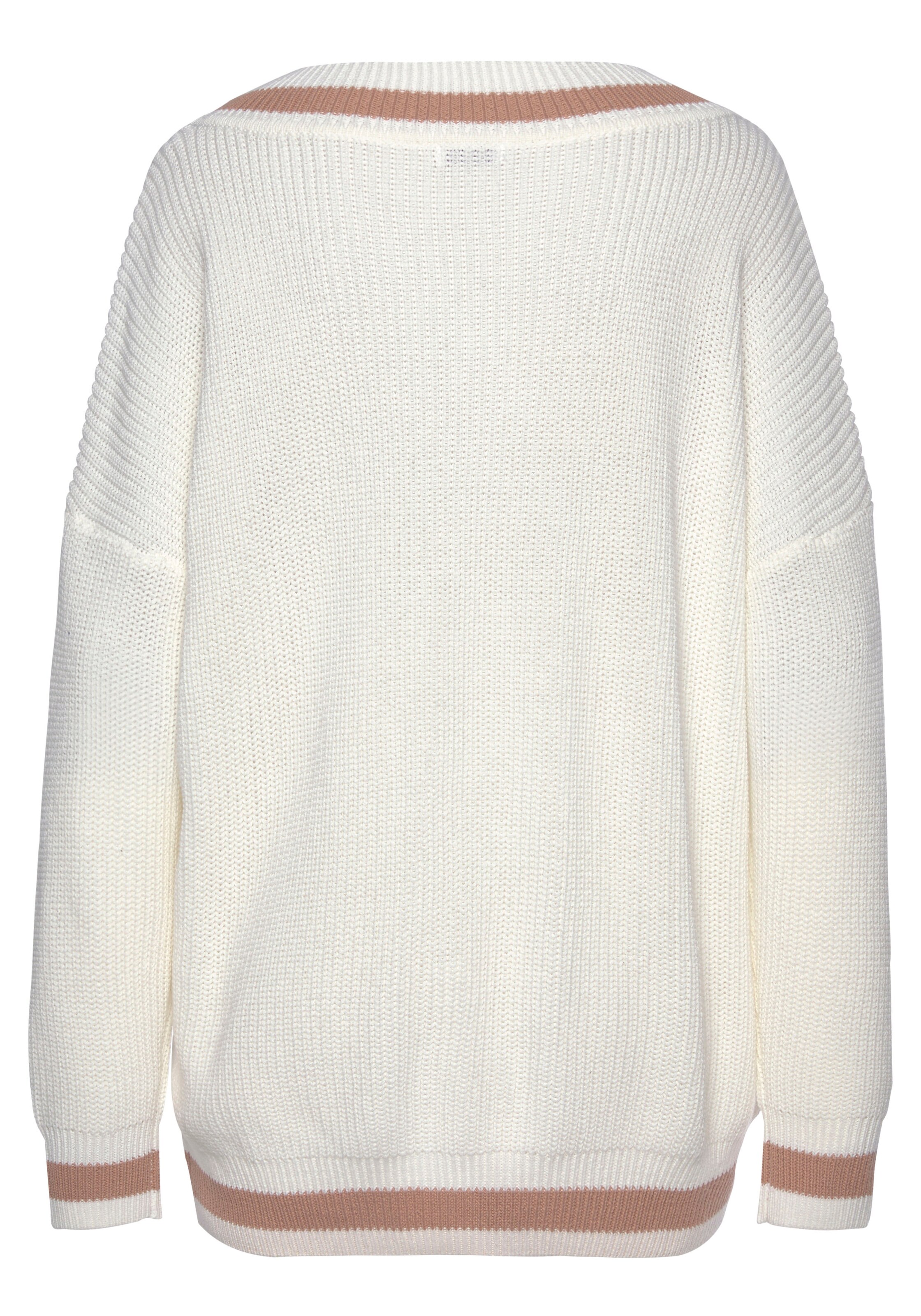 LASCANA Pulóver - fehér