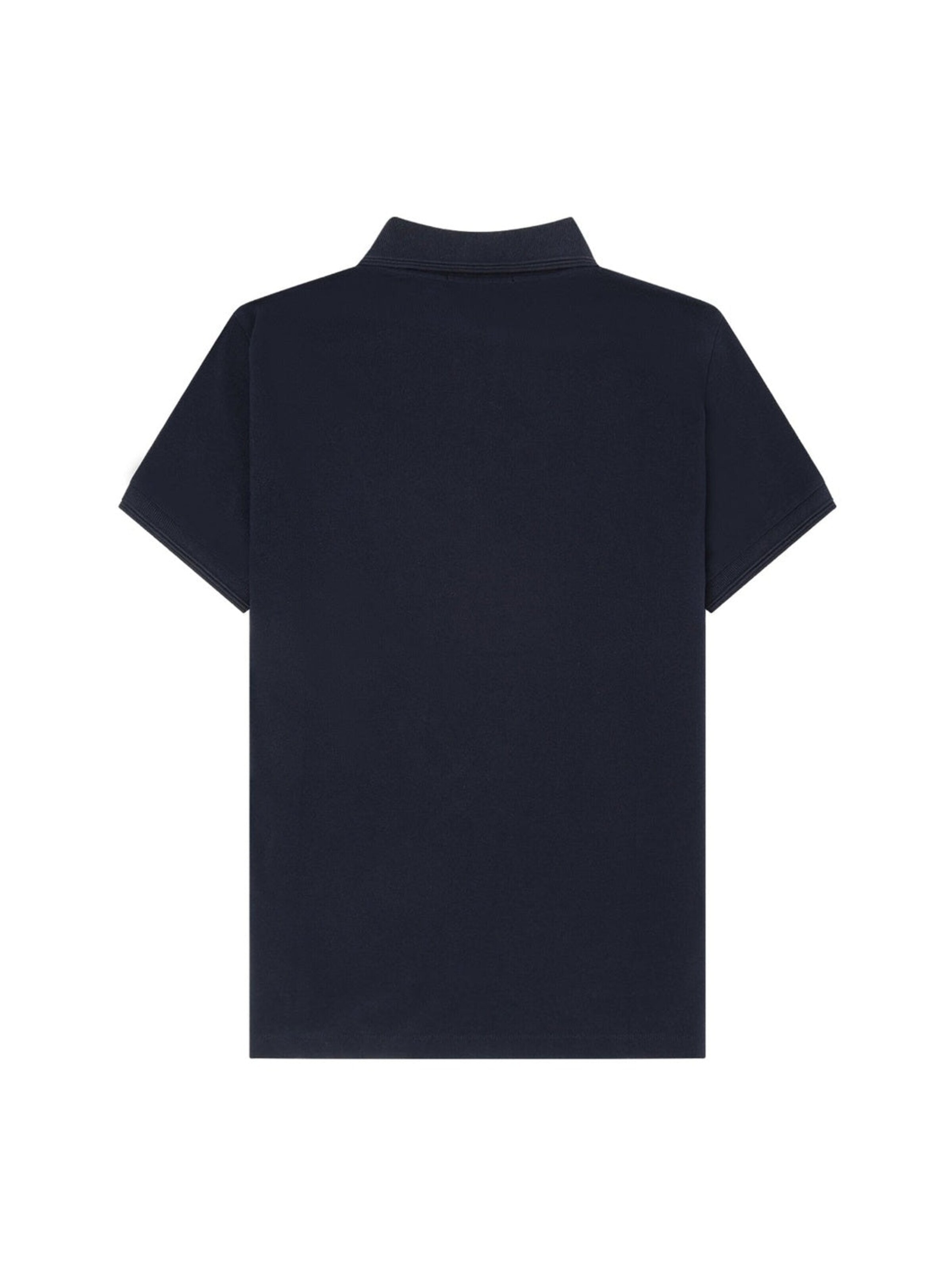 Laurent Vergne Shirt 'Hugo Cotton Pique Polo in Navy Blue' in Blue