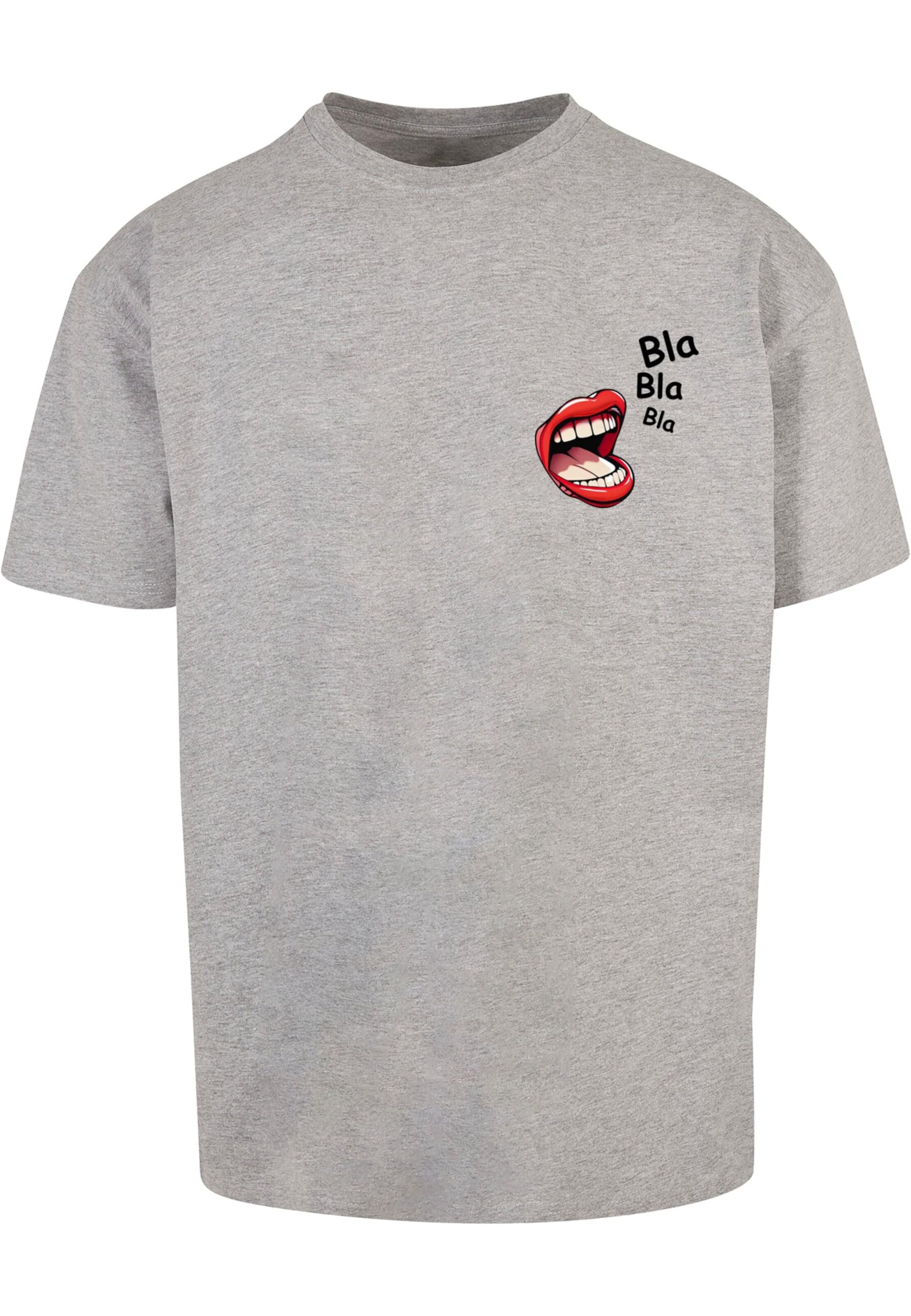 T-Shirt 'Bla Bla Bla Comic' Merchcode en gris : devant