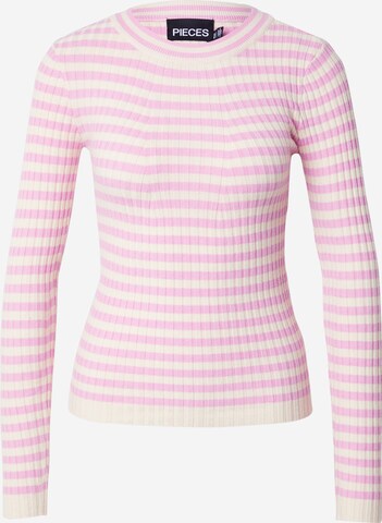 PIECES Pullover 'CRISTA' in Pink: predná strana