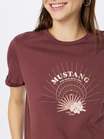 MUSTANG Shirt 'Alina' in Bruin