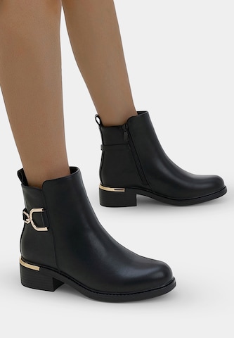 Elara Stiefelette in Schwarz