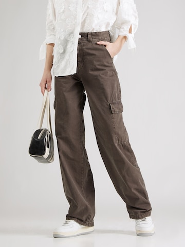 Loosefit Pantalon cargo 'Donna' Dr. Denim en marron : devant