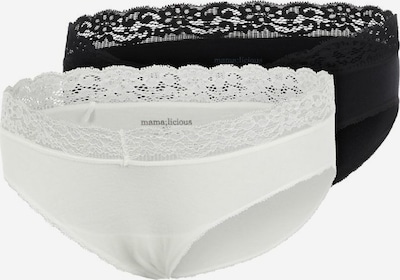 MAMALICIOUS Panty  'Alisa' in schwarz / weiß, Produktansicht