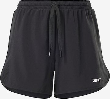 Reebok Sportregular Sportske hlače - crna boja: prednji dio