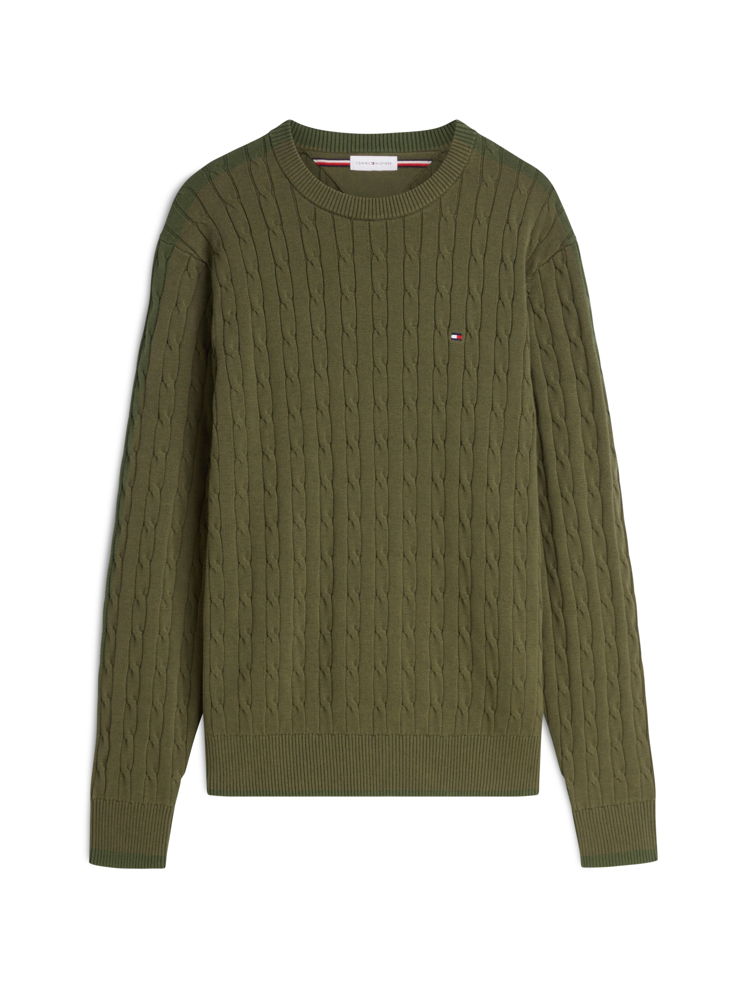 TOMMY HILFIGER Свитер 'CLASSIC' в Зеленый: спереди