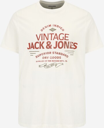 Tricou 'BOOSTER' de la Jack & Jones Plus pe bej: față
