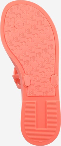 Lauren Ralph Lauren T-bar sandals 'AUDRIE' in Orange