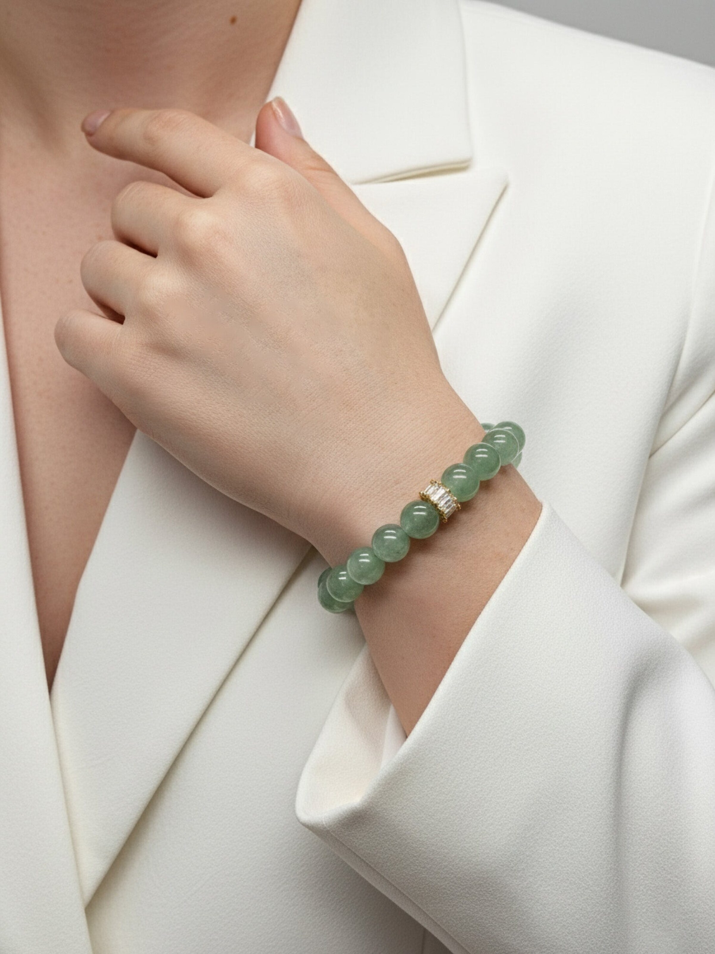 Secret Stones Armband in Grün: Vorderseite