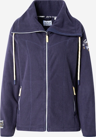Soccx Fleecetakki värissä sininen: etupuoli