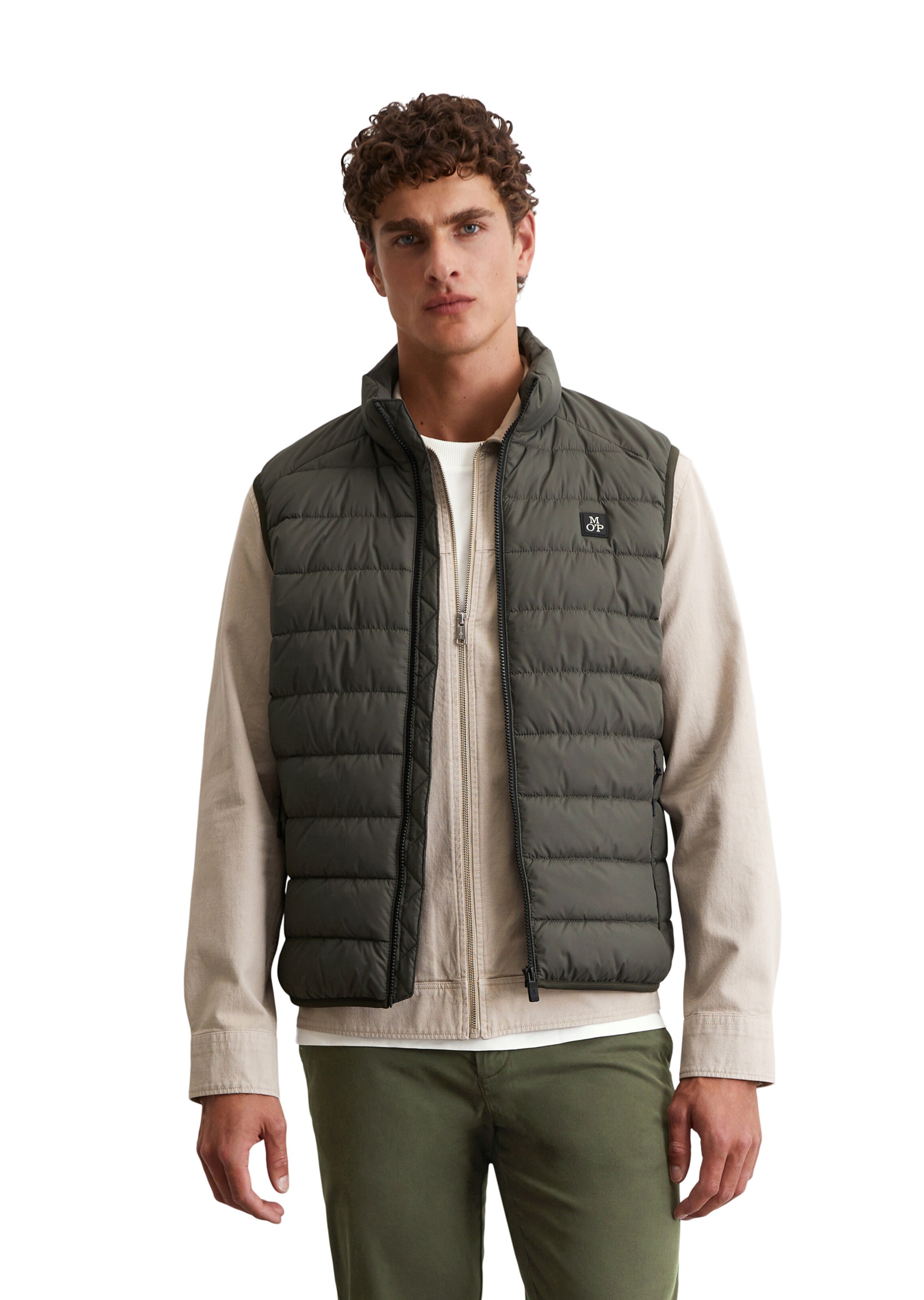 Marc O'Polo Vest in Green: front
