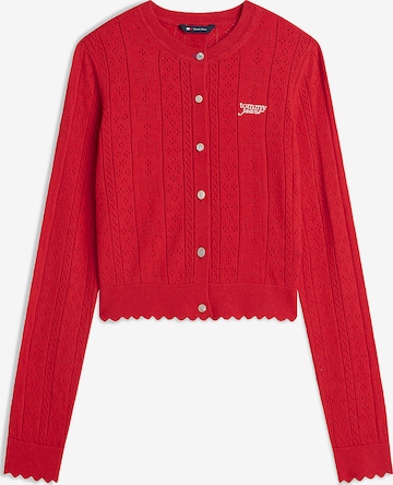 Cardigan Tommy Jeans en rouge : devant