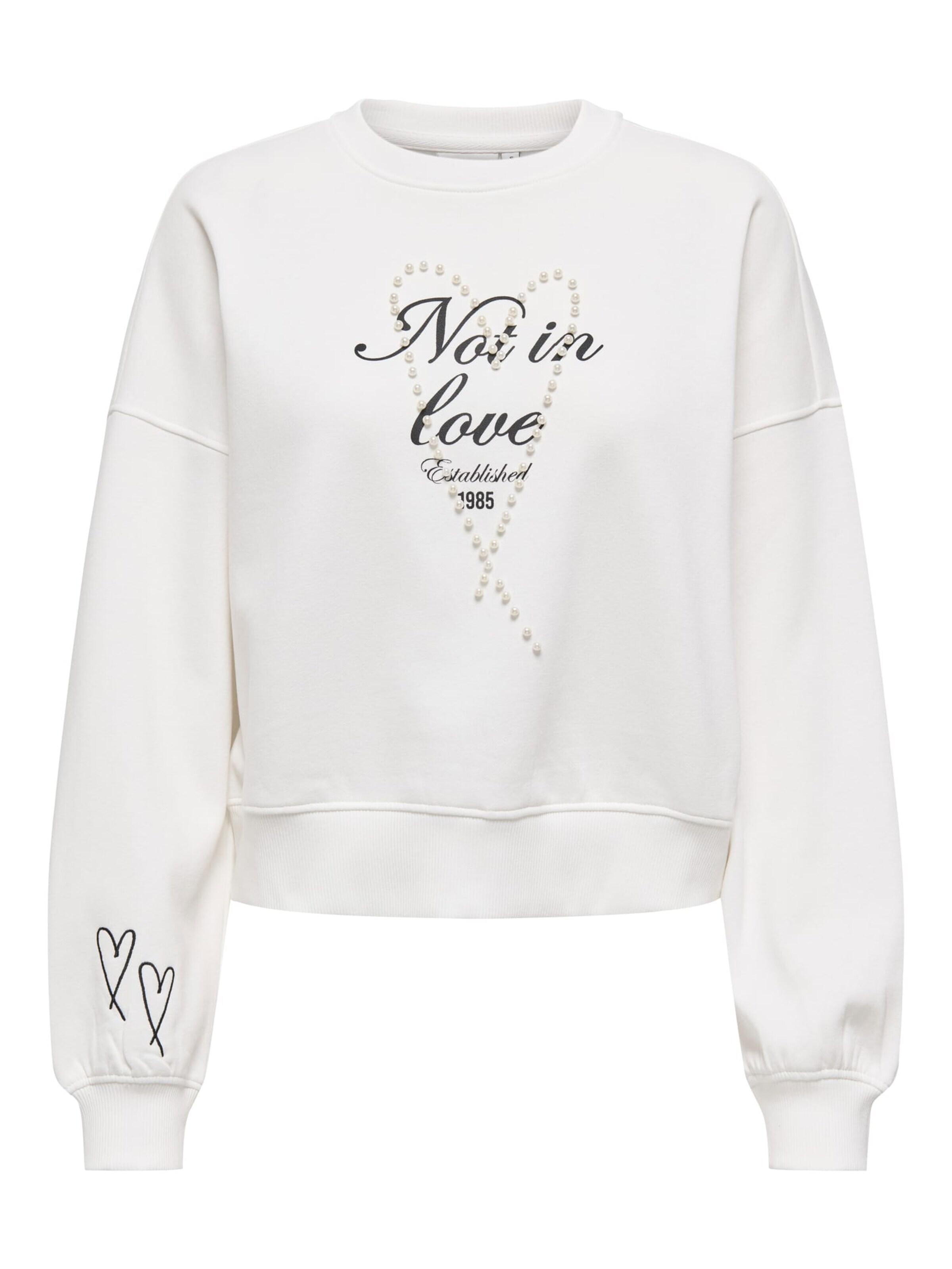 ONLY Sweatshirt 'Kiara' in White: front