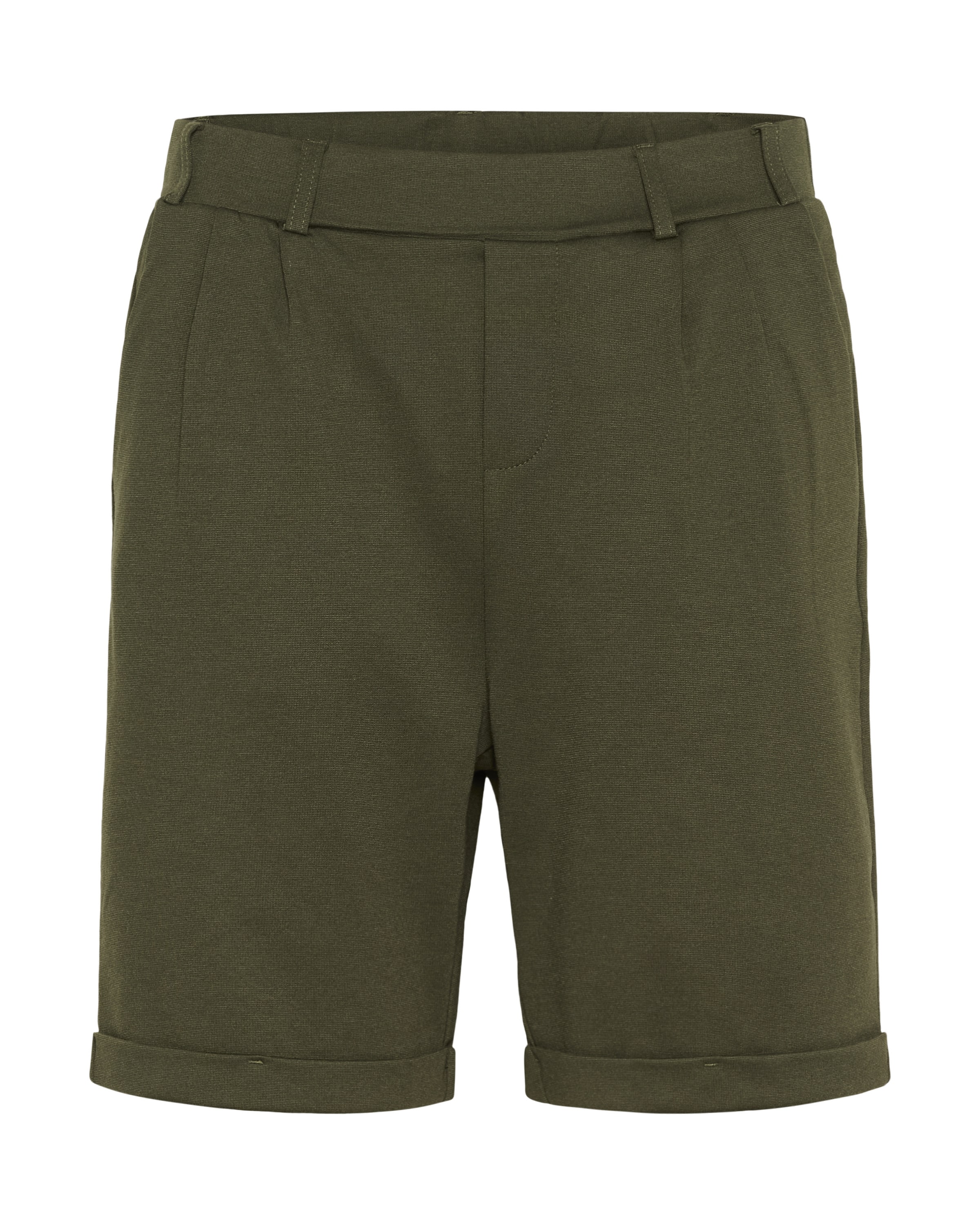 Kaffe Normální Kalhoty se sklady v pase 'KAJenny' – zelená: přední strana