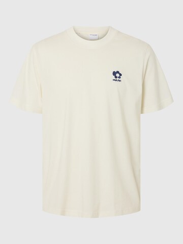SELECTED T-Shirt in Beige: Vorderseite
