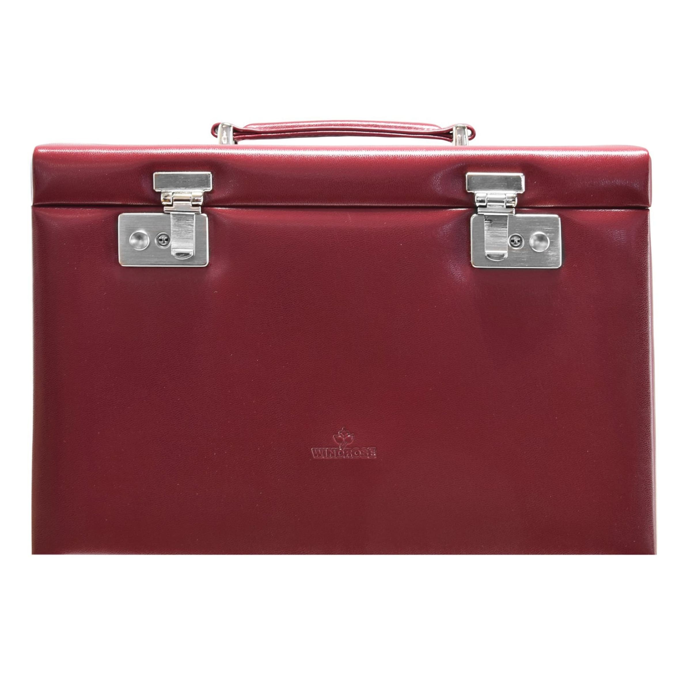 WINDROSE Jewelry storage 'Merino' in Red: front