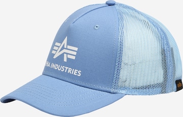 Cappello da baseball di ALPHA INDUSTRIES in blu: frontale